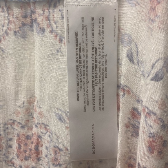 NWT BCBGMaxazria floral print cold-shoulder dress - Picture 6 of 7